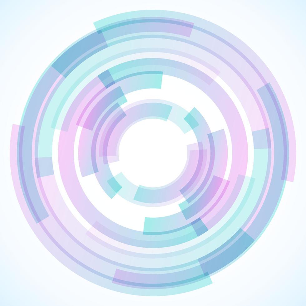 Geometric frame from circles, vector abstract background, wallpaper