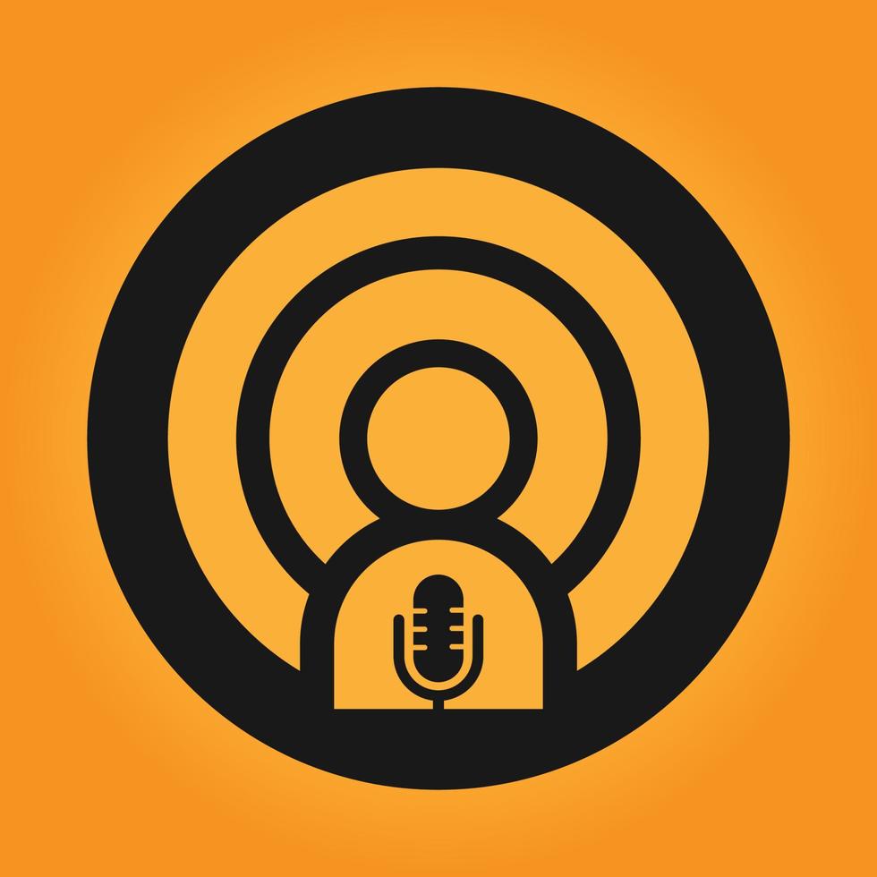 podcast logo vector