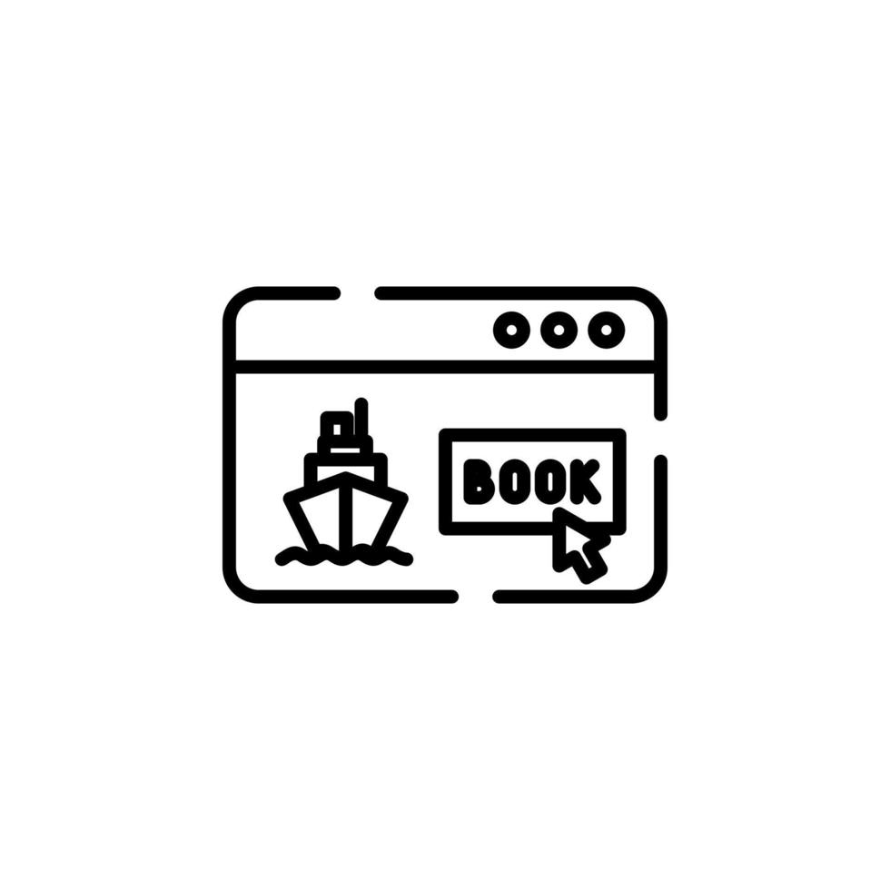 Booking, Ticket, Order Dotted Line Icon Vector Illustration Logo Template. Suitable For Many Purposes.