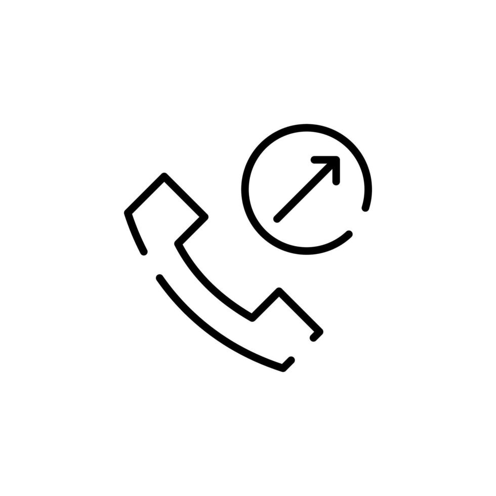 Call, Centre, Telephone Dotted Line Icon Vector Illustration Logo Template. Suitable For Many Purposes.