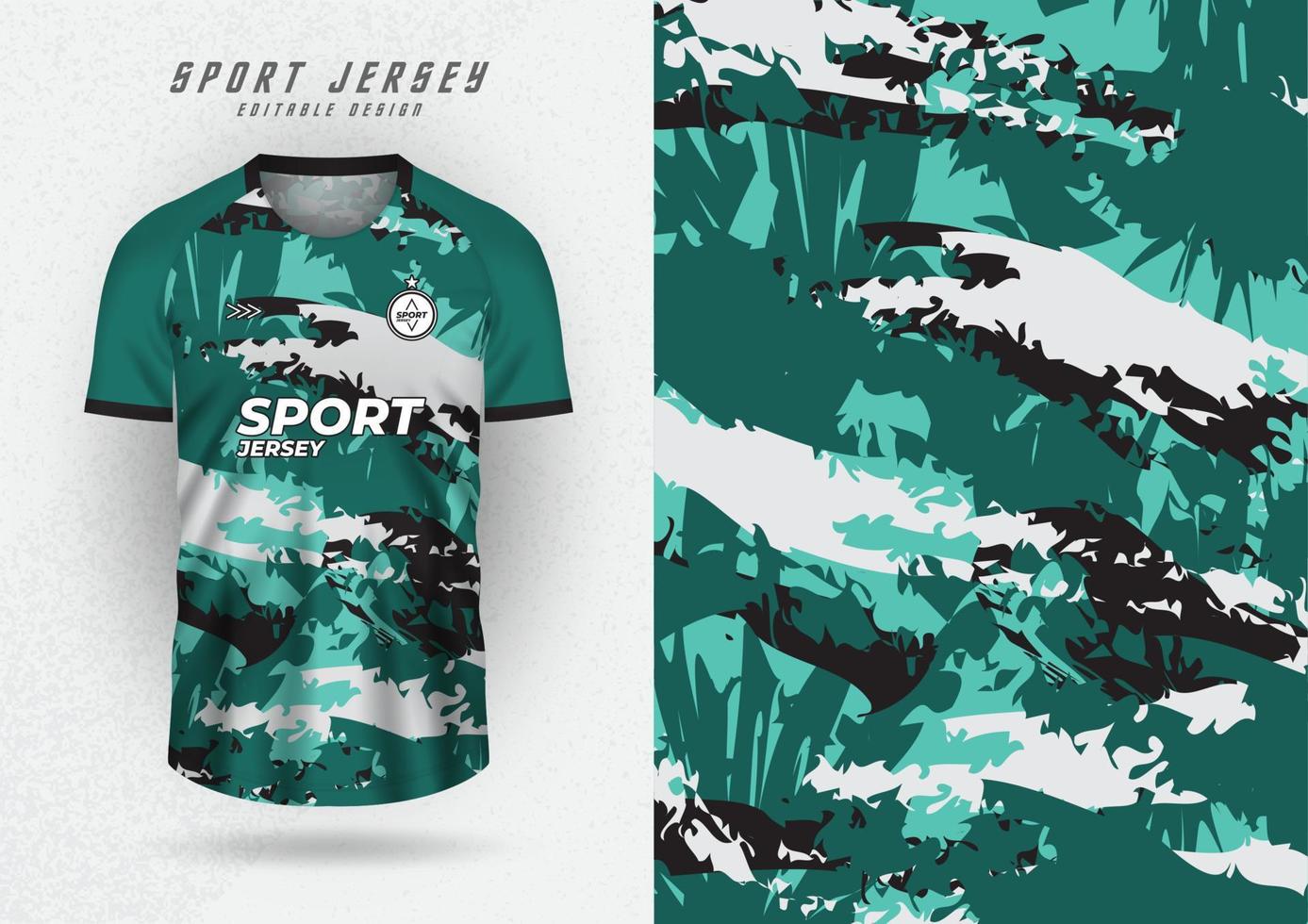 Background mockup for sports team jerseys, jerseys, running jerseys, striped green backgrounds. vector