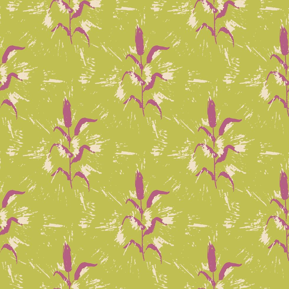 geometric seamless pattern floral with leaves vector