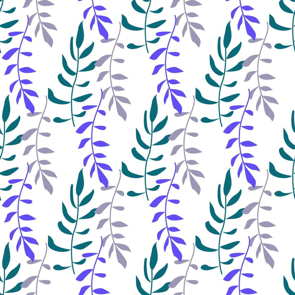 seamless pattern with leaves vector