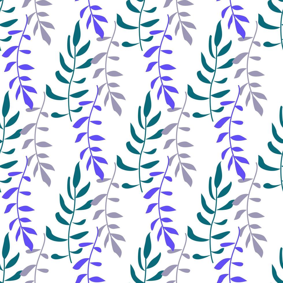 seamless pattern with leaves vector