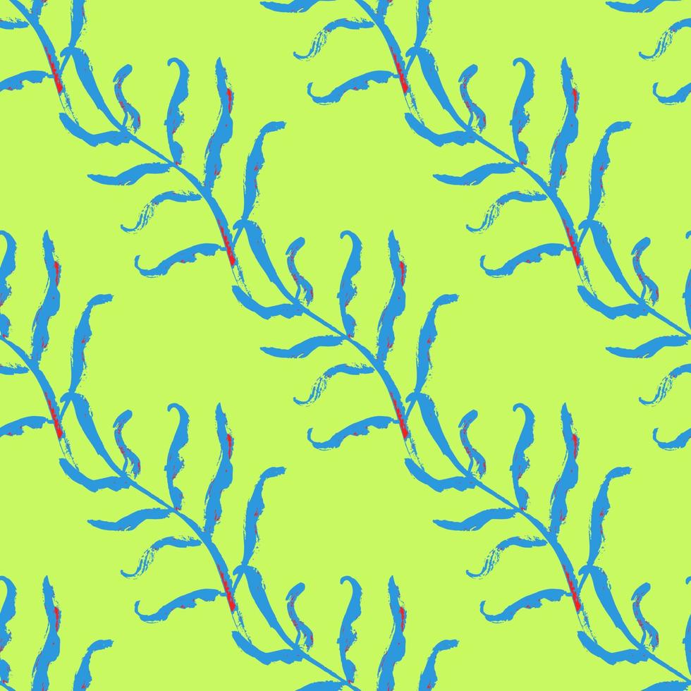 geometric seamless pattern floral with leaves vector