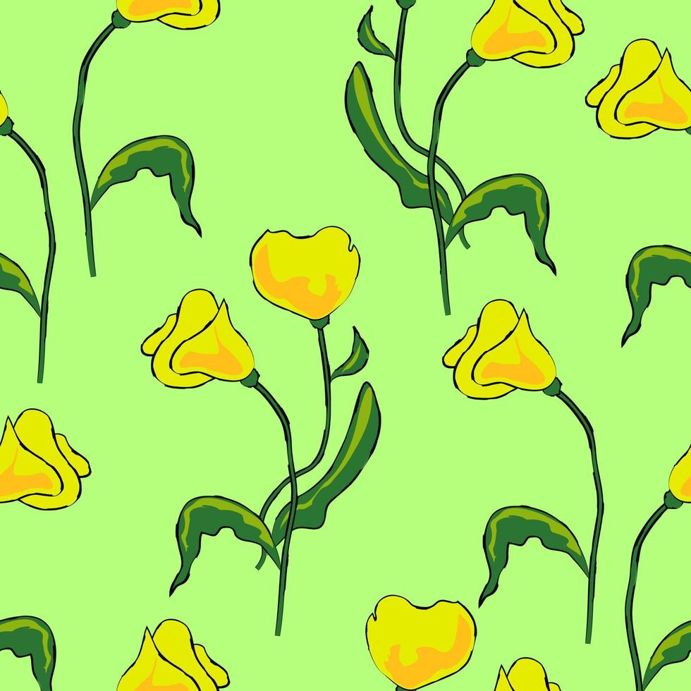 seamless pattern floral vector
