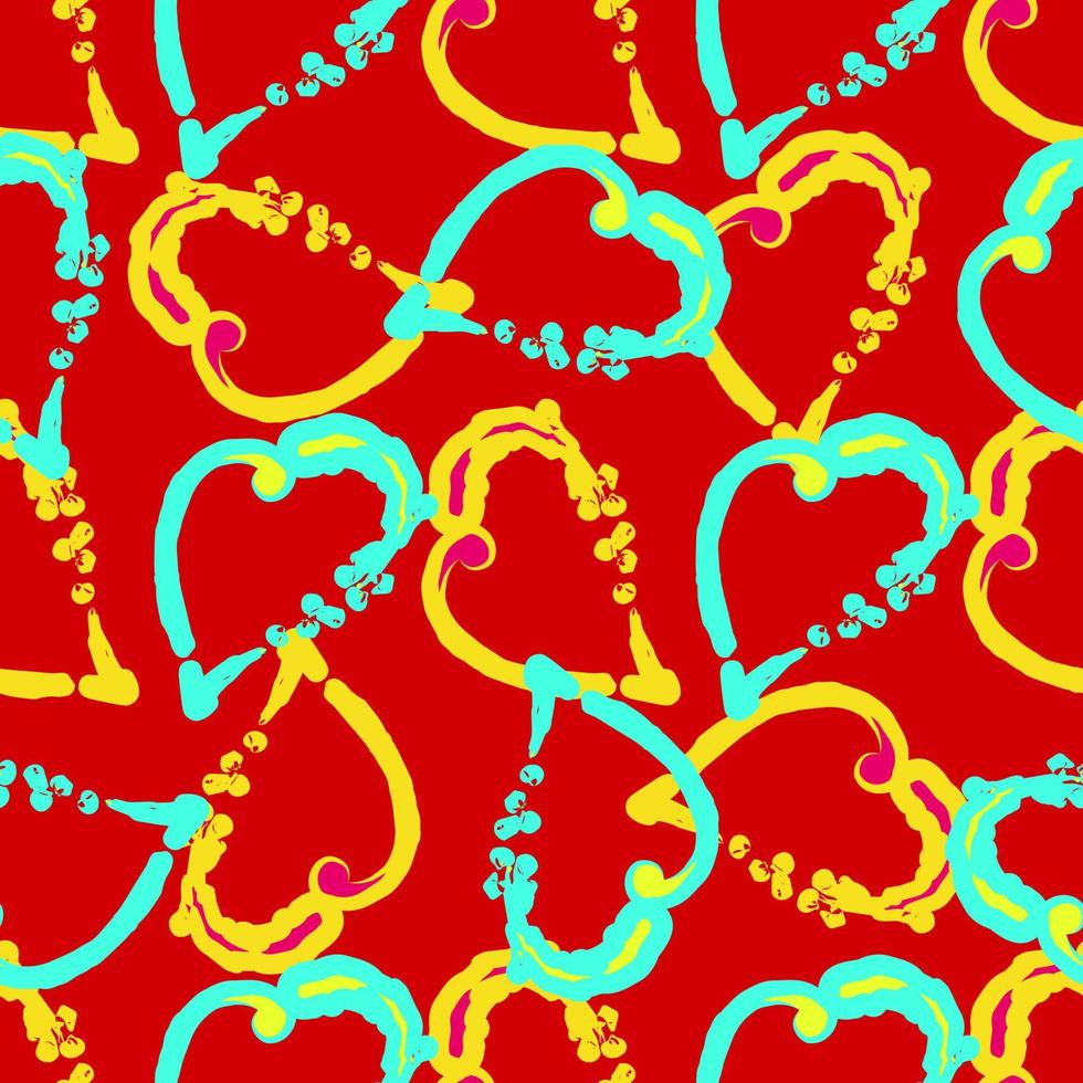 seamless pattern with hearts.vector vector