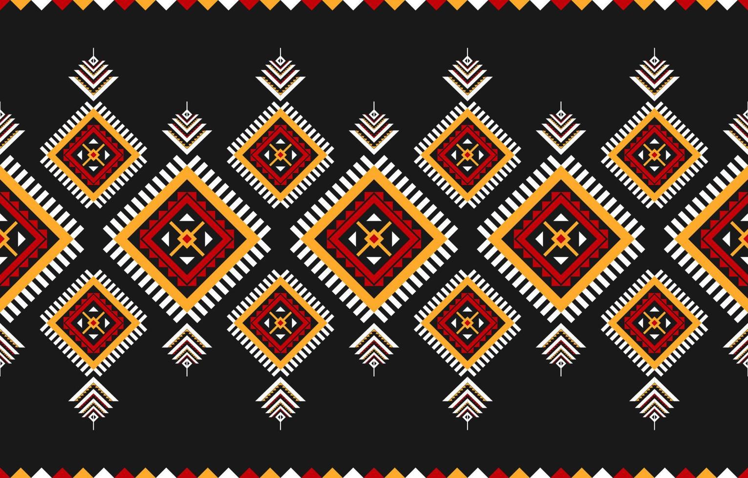 Carpet ethnic tribal pattern art. Ethnic geometric seamless pattern traditional. vector