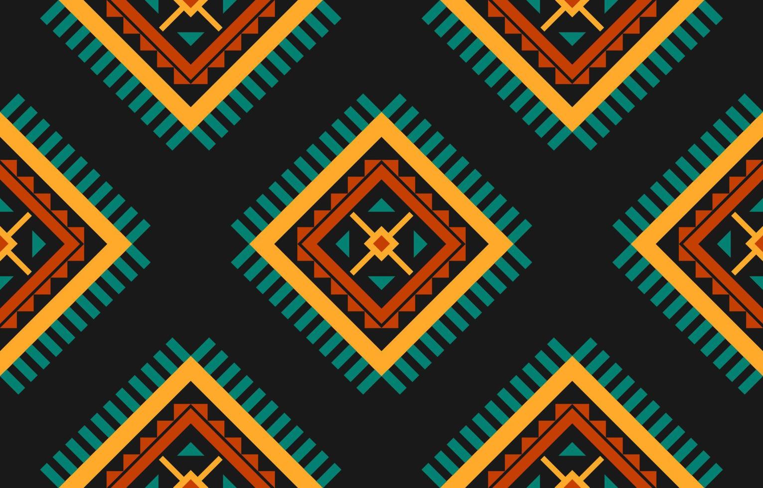 Fabric ethnic tribal pattern art. Ethnic geometric seamless pattern traditional. vector
