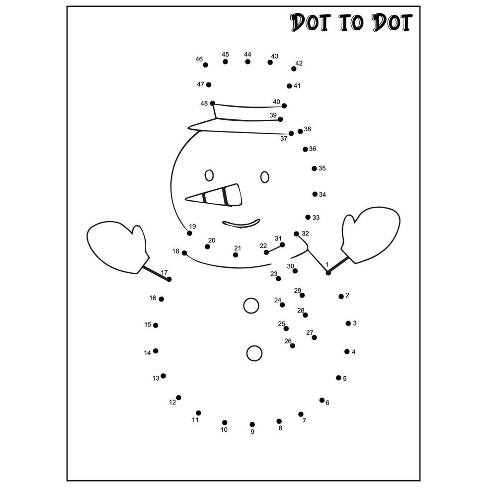 Christmas Connect The Dots Dot To Dot Activities 11724520 Vector Art At 