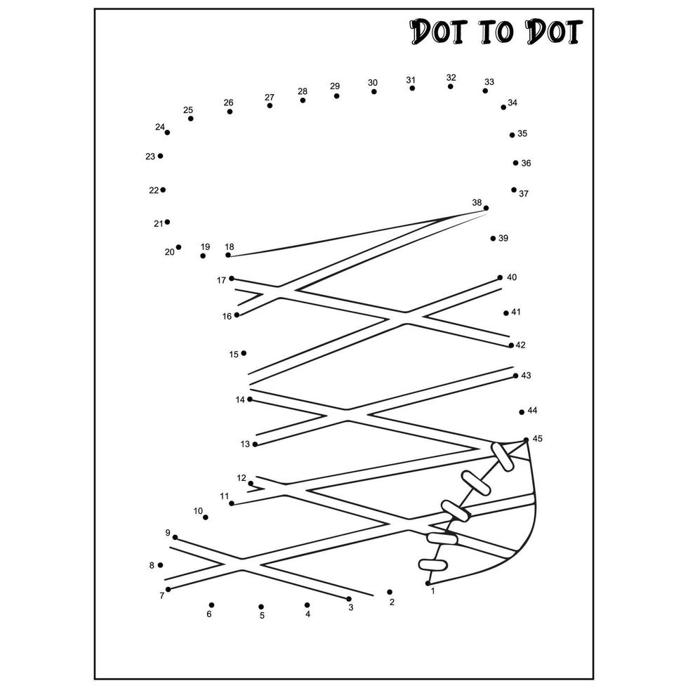 Christmas connect the dots Dot to Dot activities vector