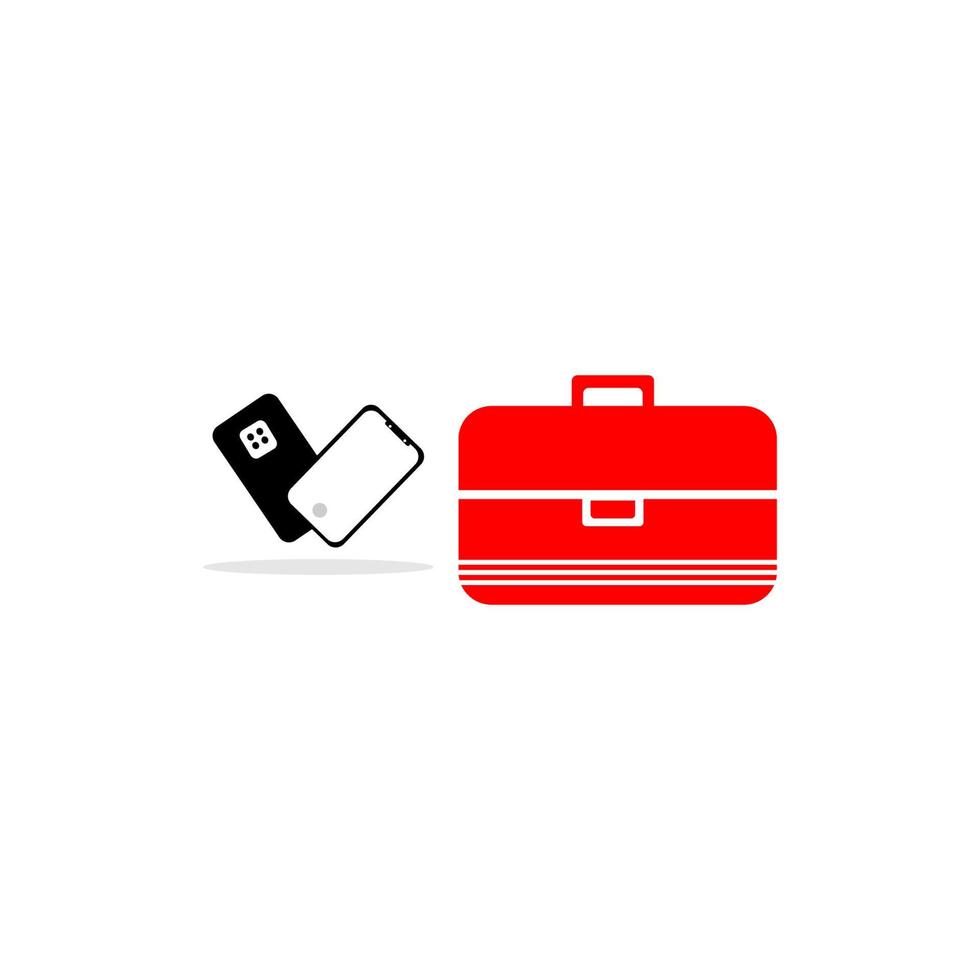 shopping phone vector icon illustration bag graduation hat drawing