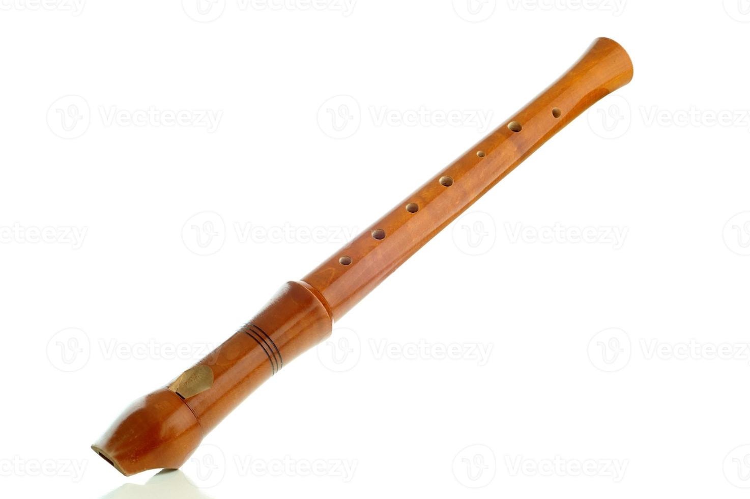 Wooden flute in pict photo