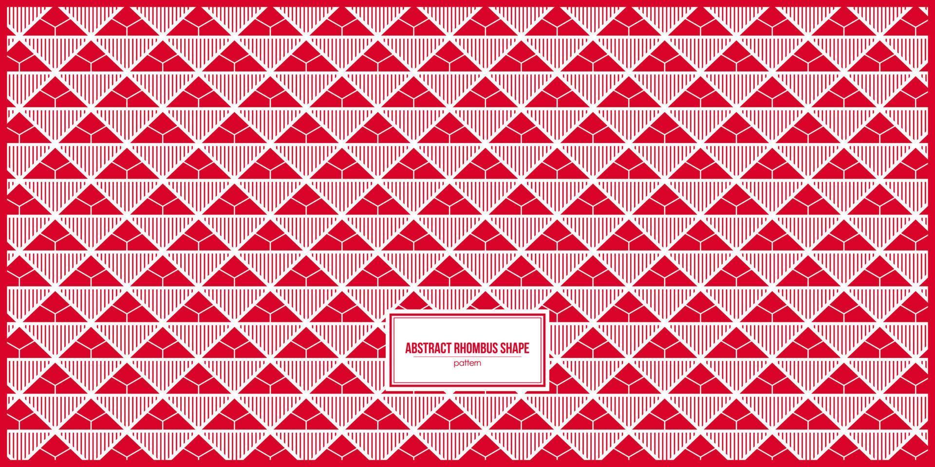 red abstract rhombus shape pattern vector