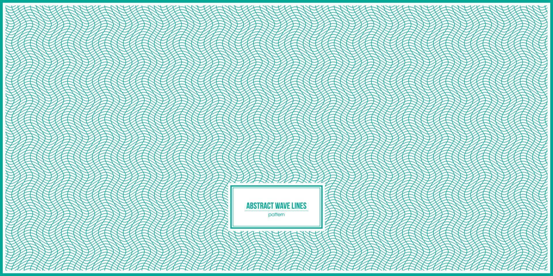 green abstract pattern of multiple waving lines vector