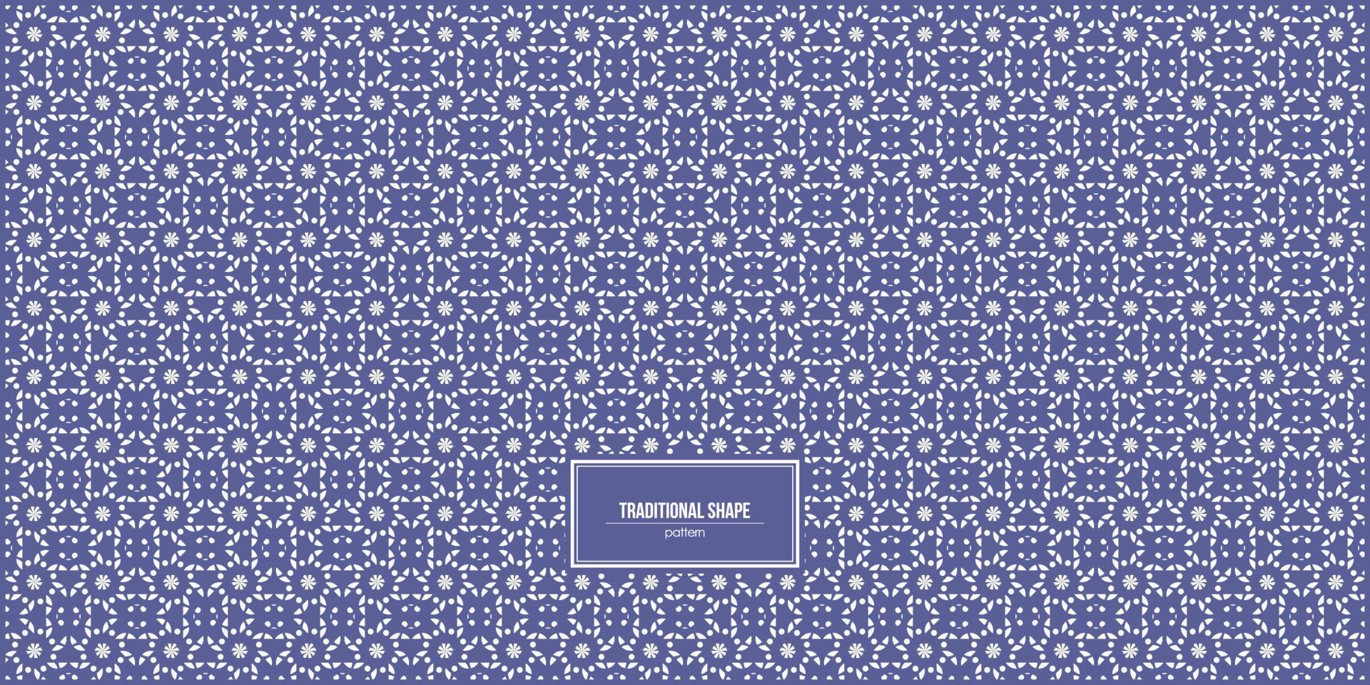 traditional shape pattern with purple dominant color vector