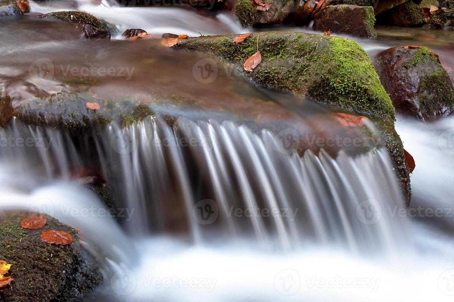 Autumn mountain stream photo
