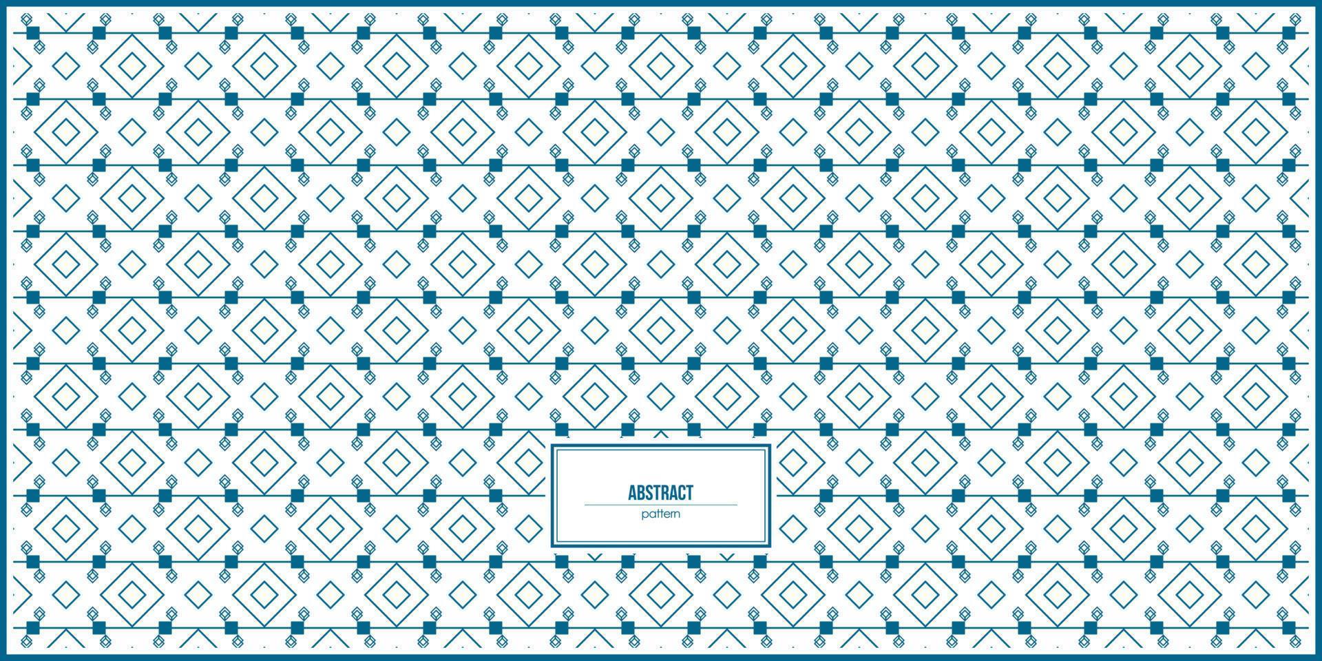 turquoise abstract pattern of rhombus shape vector