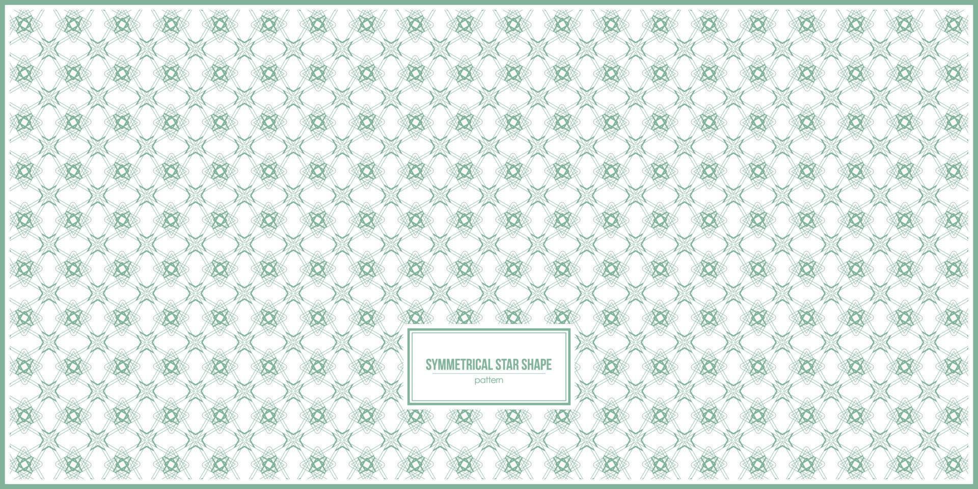 symmetrical star shape pattern design vector