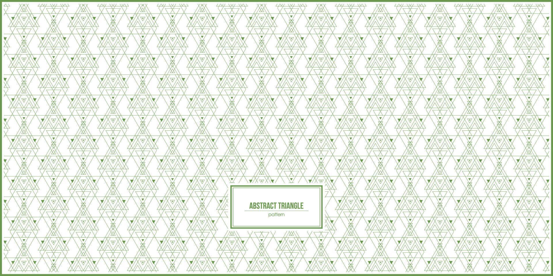 abstract shape of green triangle pattern design vector
