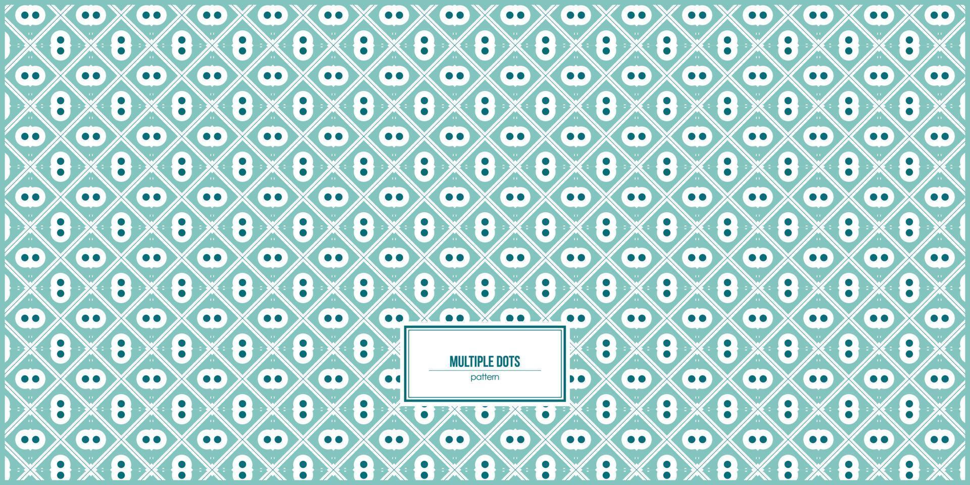 multiple dots inside rhombus shape pattern vector