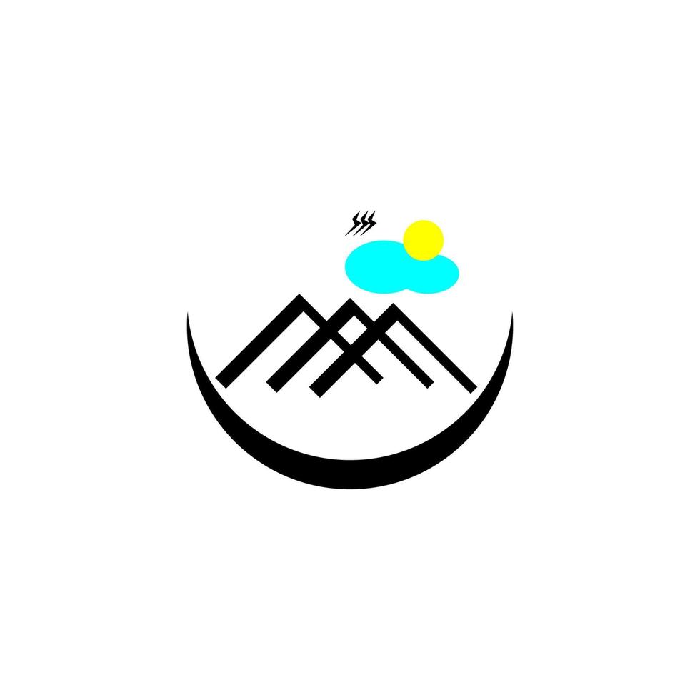 mountain icon vector illustration design