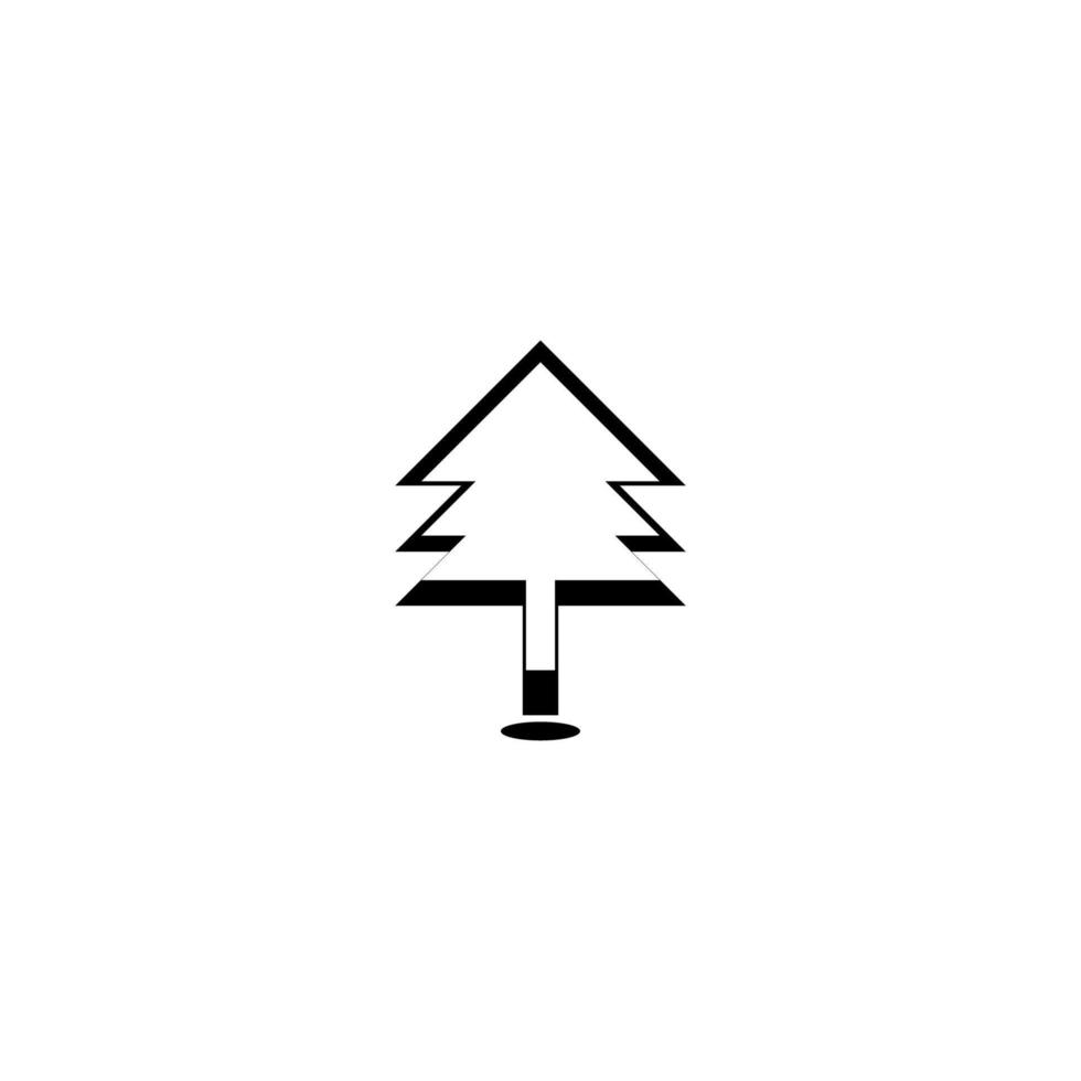 christmas fir tree icon vector