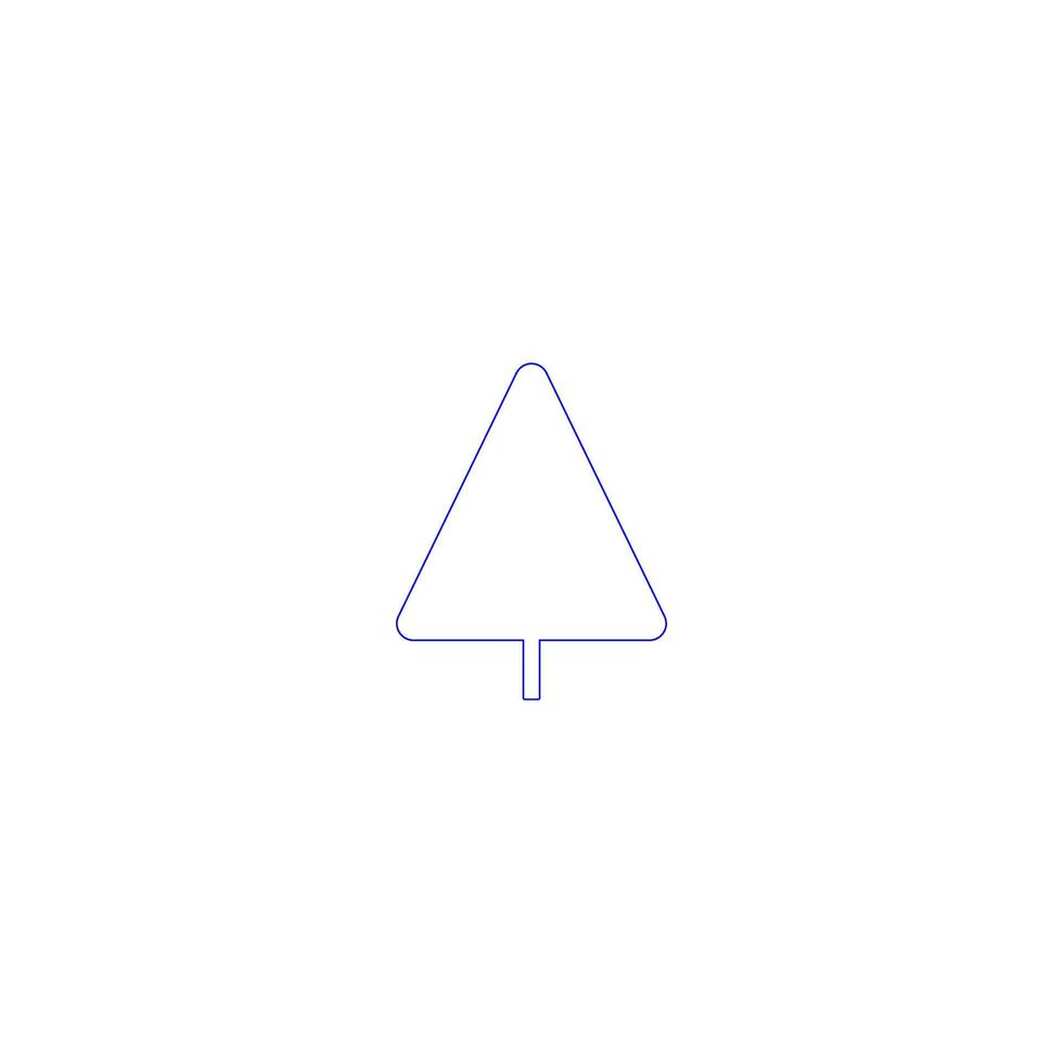christmas fir tree icon vector