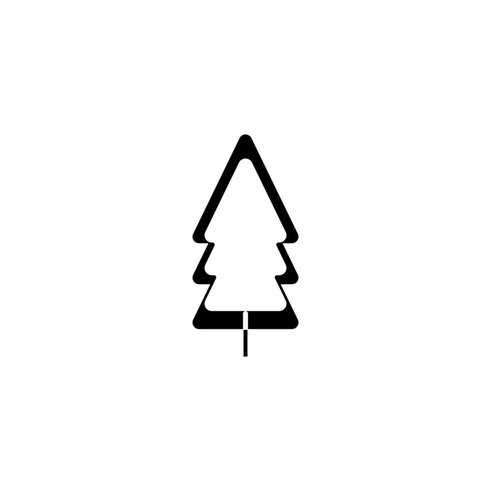 christmas fir tree icon vector