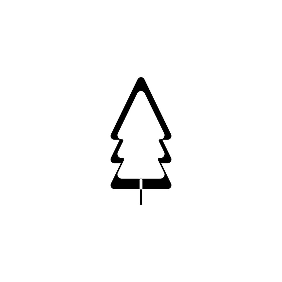 christmas fir tree icon vector