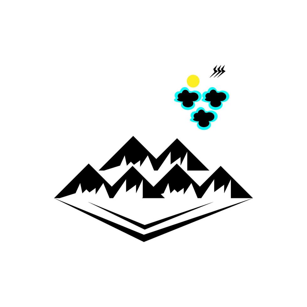 mountain icon vector illustration design