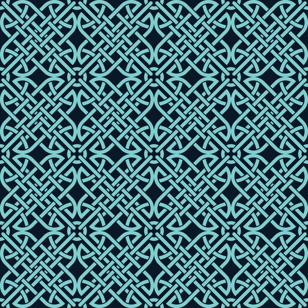 Celtic Knot Inspired Seamless Pattern Background vector