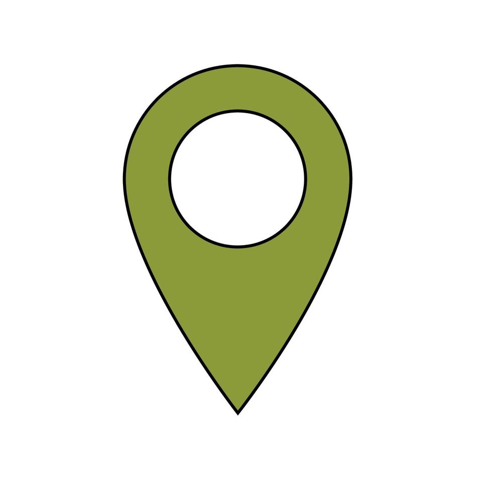 Travel Map pin sign location vector icon