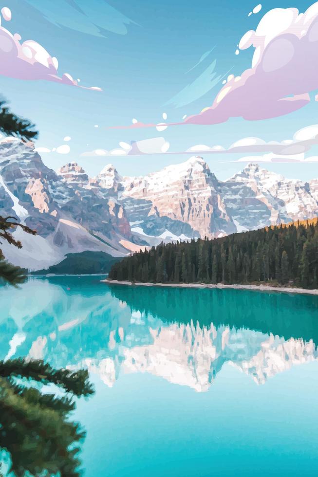 nature maountain art vector art wonderull asia