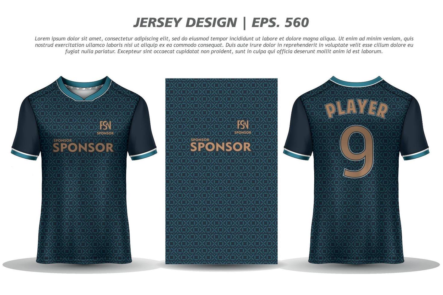 Jersey design sublimation t shirt Premium geometric pattern Incredible Vector collection for Soccer football racing cycling gaming motocross sports