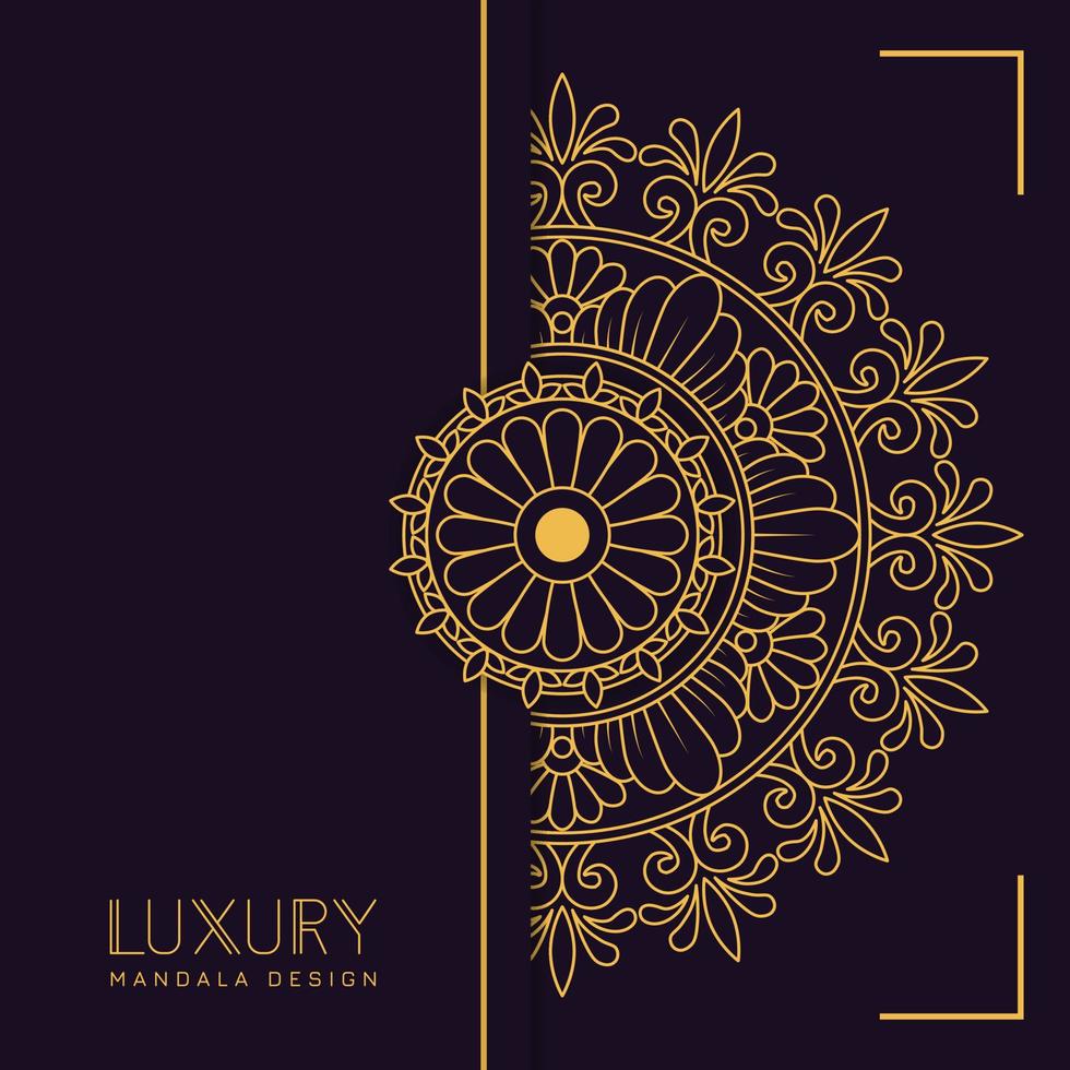 Luxury mandala background arabesque decorative ornament arabic islamic pattern. Mandala for print, poster, cover, brochure, flyer, banner Circular pattern mandala for Henna, Mehndi, tattoo, decoration vector