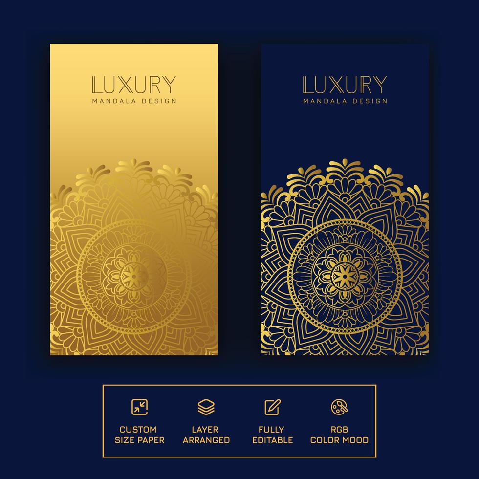 Luxury mandala background arabesque decorative ornament arabic islamic pattern. Mandala for print, poster, cover, brochure, flyer, banner Circular pattern mandala for Henna, Mehndi, tattoo, decoration vector