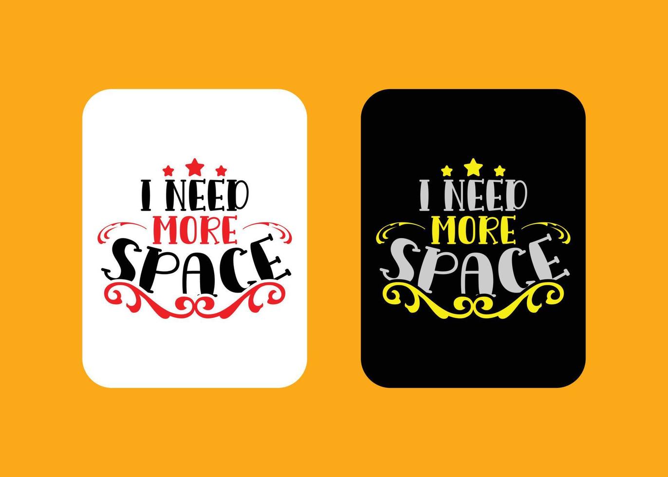 Creative typography sticker t-shirt design premium vector template