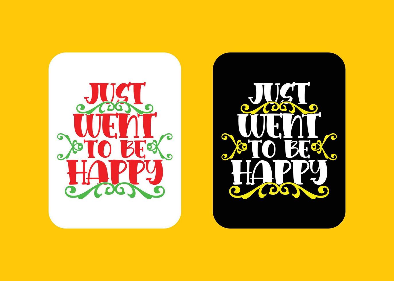 Creative typography sticker t-shirt design premium vector template