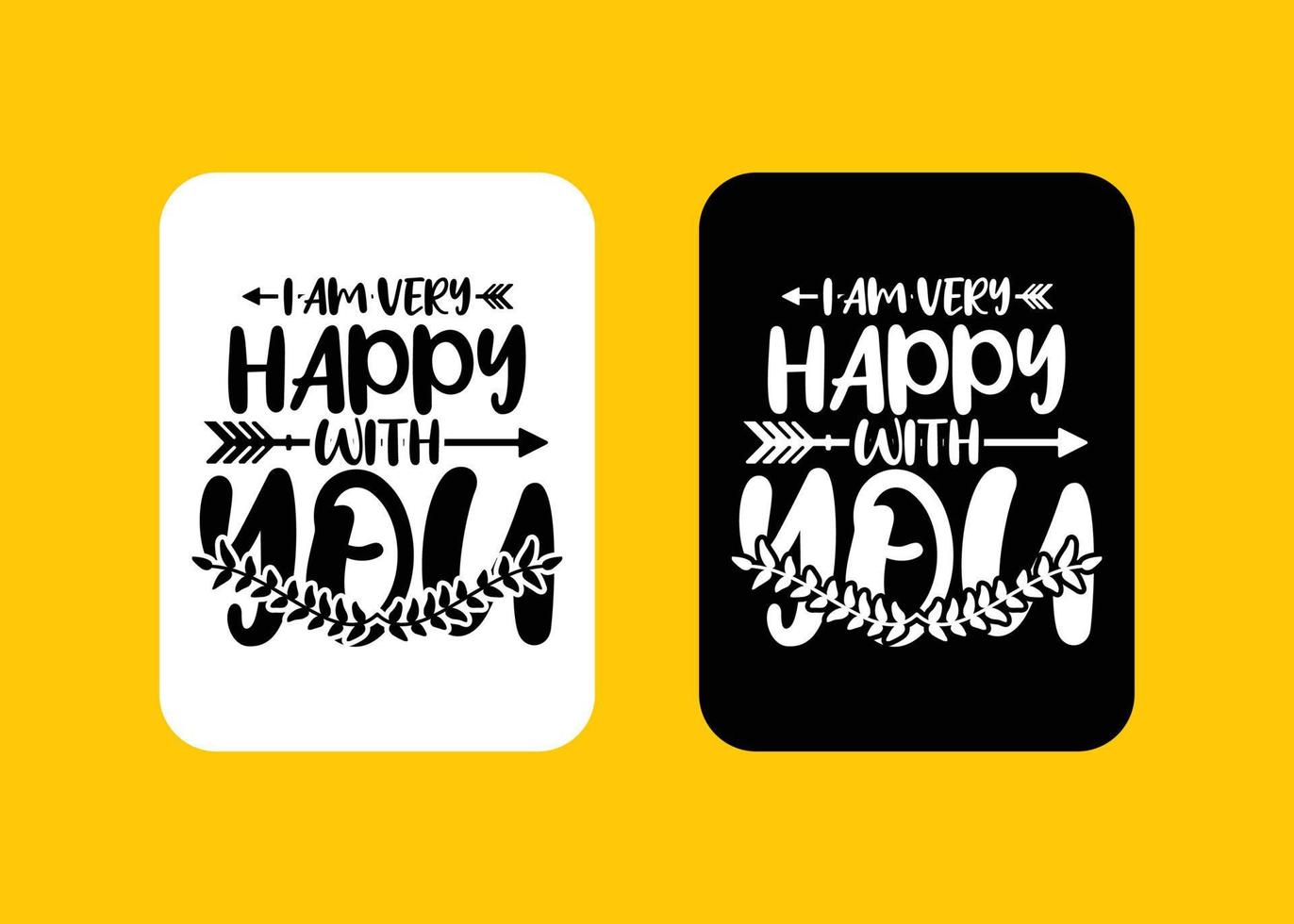 Creative typography sticker t-shirt design premium vector template