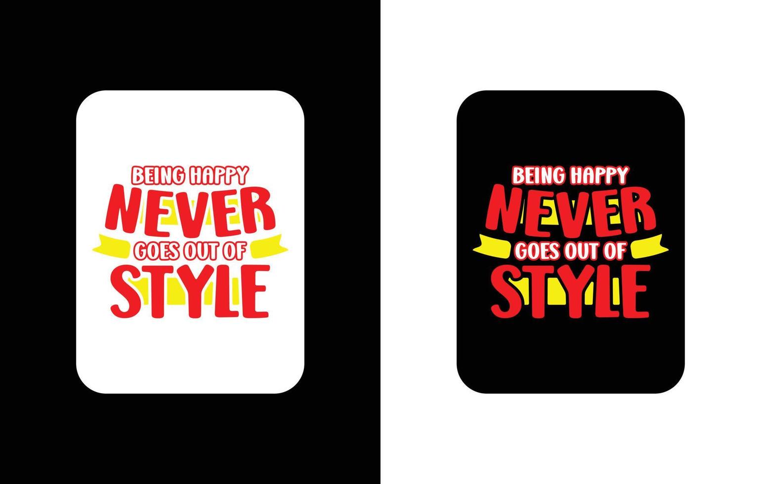 Creative typography sticker t-shirt design premium vector template