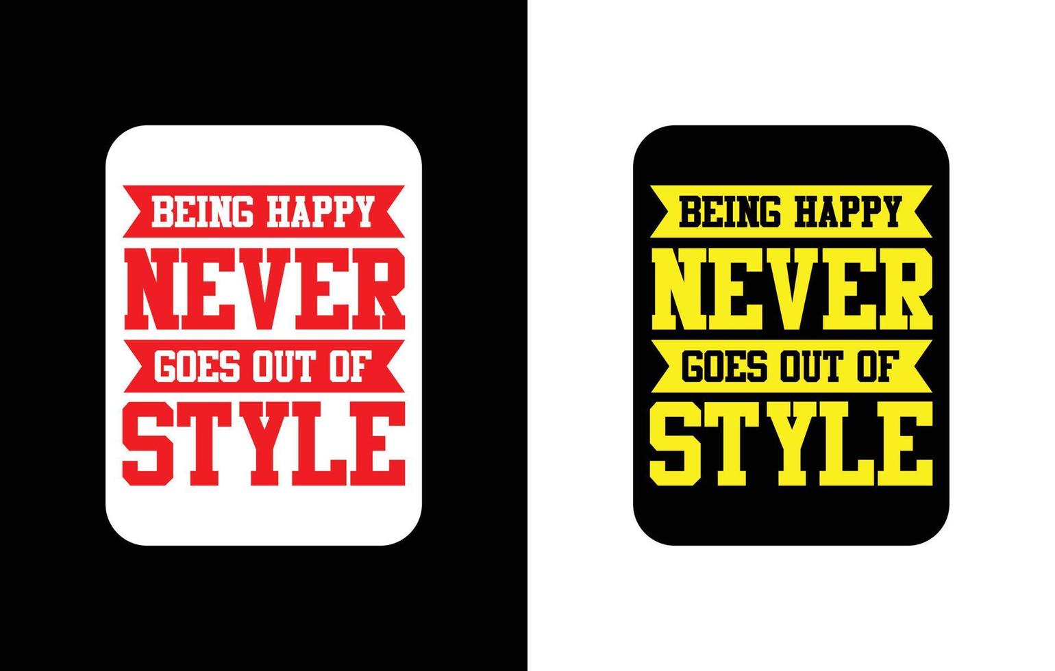 Creative typography sticker t-shirt design premium vector template