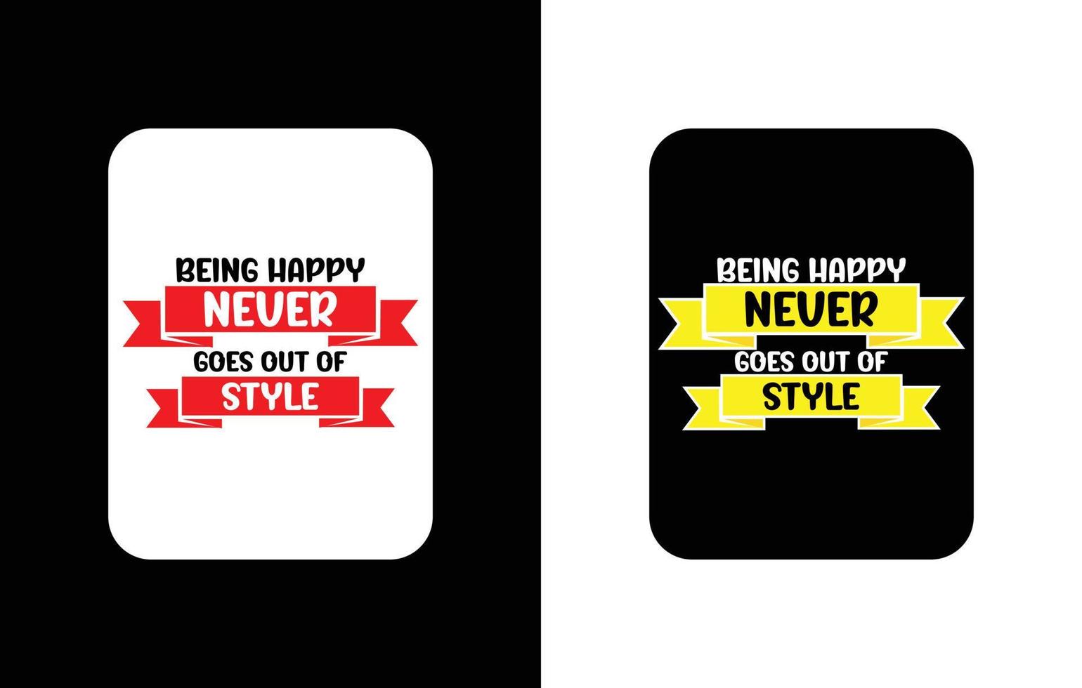 Creative typography sticker t-shirt design premium vector template