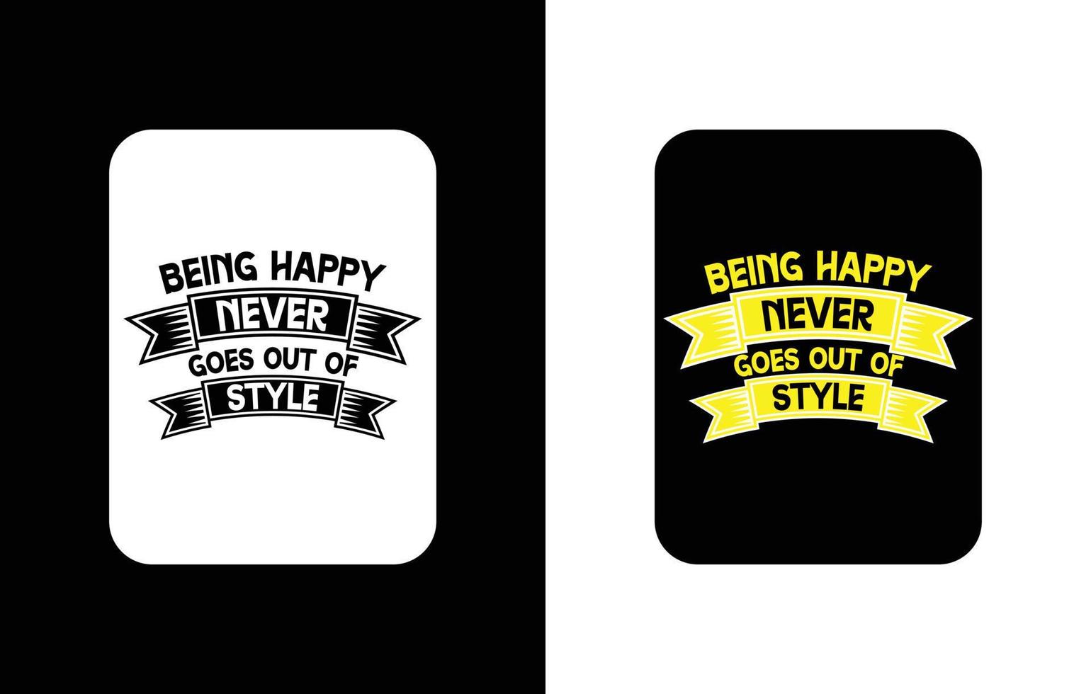 Creative typography sticker t-shirt design premium vector template