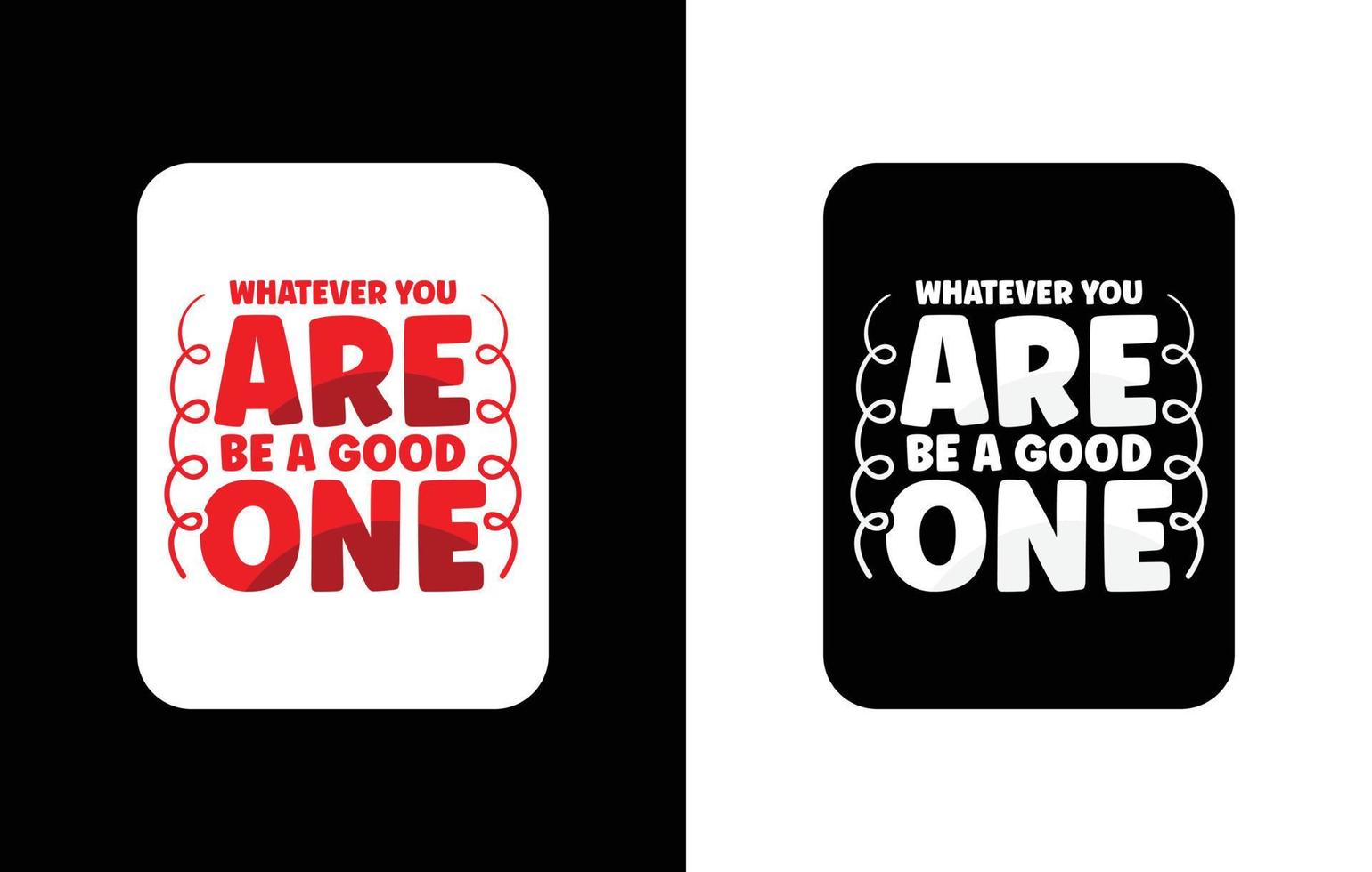 Creative typography sticker t-shirt design premium vector template