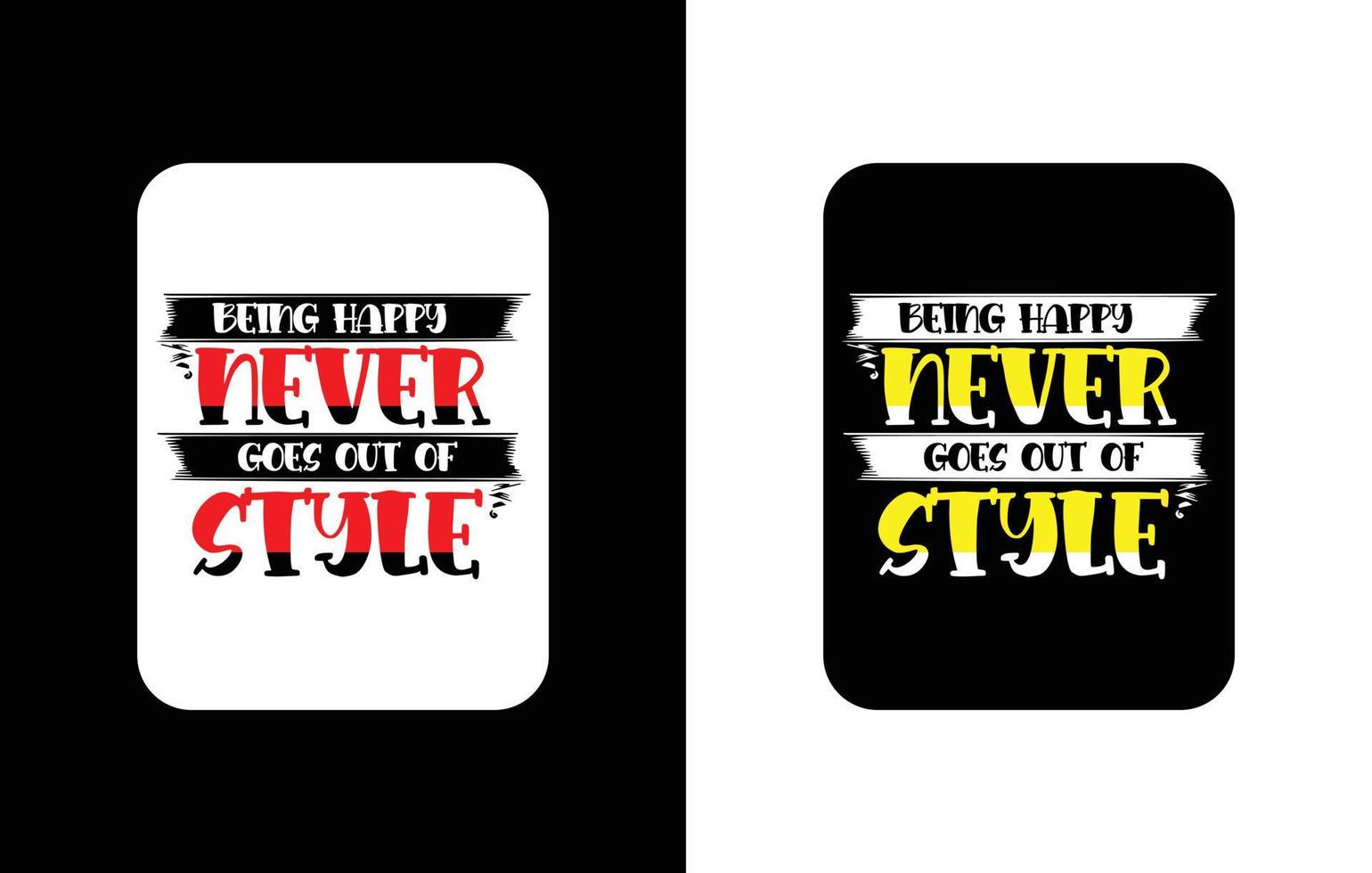 Creative typography sticker t-shirt design premium vector template