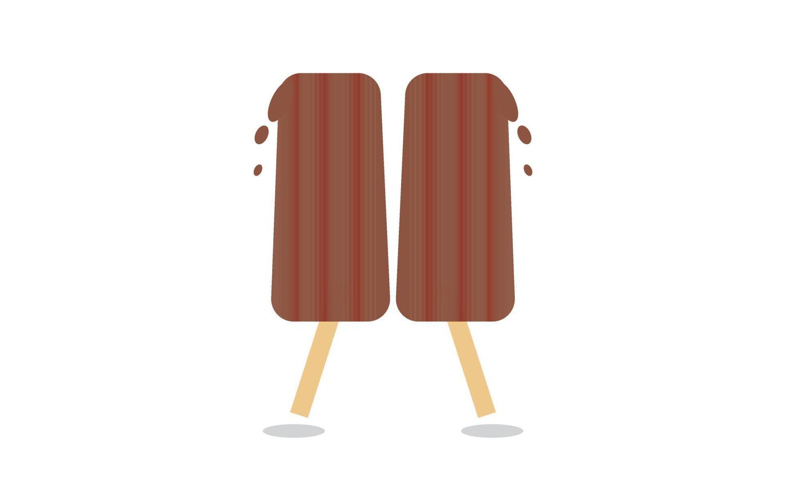ice cream on a white background vector