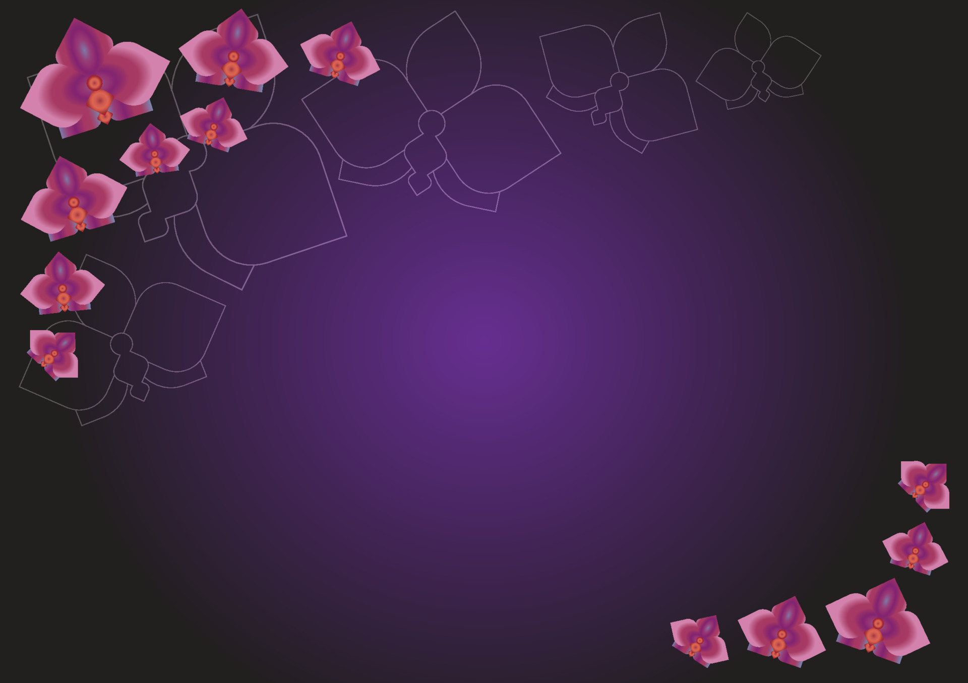 Purple Orchid flower 11728160 Vector Art at Vecteezy