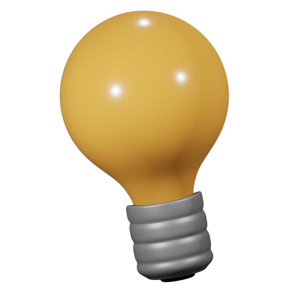 Lampe 3D-Symbol png