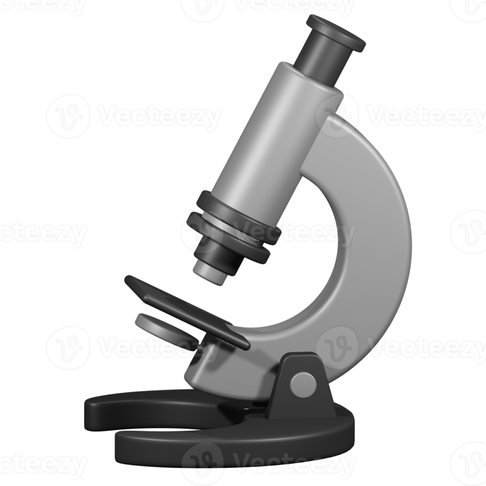 Microscope 3d icon png